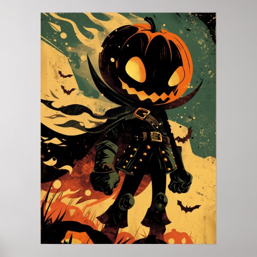 Haunted Pumpkin Knight ポスター (正面)