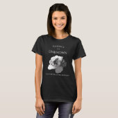 Haunted Rose Art "未知を受け入れる" Tシャツ (正面フル)