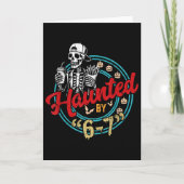 Haunted Six Seven 6 7 Meme 67 Skeleton Hand Hallow カード (正面)