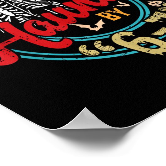 Haunted Six Seven 6 7 Meme 67 Skeleton Hand Hallow ポスター (角)