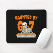 Haunted Six Seven 6 7 Meme 67 Skeleton Hand Hallow マウスパッド (マウス)