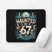 Haunted Six Seven 6 7 Meme 67 Skeleton Hand Hallow マウスパッド (マウス)