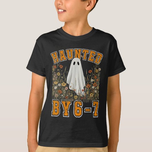 Haunted Six Seven 6 7 Meme 67 Skeleton Hand Hallow Tシャツ (正面)