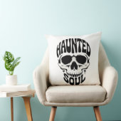 Haunted Soul Skull Typography クッション (椅子)