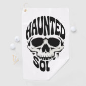 Haunted Soul Skull Typography ゴルフタオル (インサイチュ)
