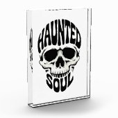 Haunted Soul Skull Typography フォトブロック (左)