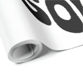 Haunted Soul Skull Typography ラッピングペーパー (ロールコーナー)