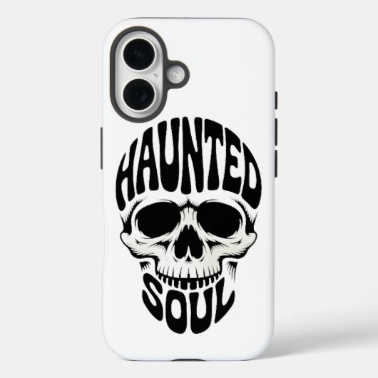 Haunted Soul Skull Typography Case-Mate iPhoneケース (裏面)