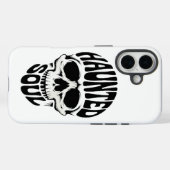 Haunted Soul Skull Typography Case-Mate iPhoneケース (裏面 (横))