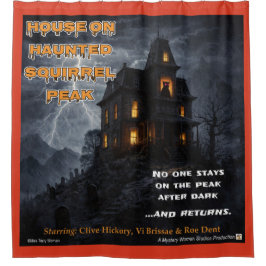 Haunted Squirrel Peak シャワーカーテン