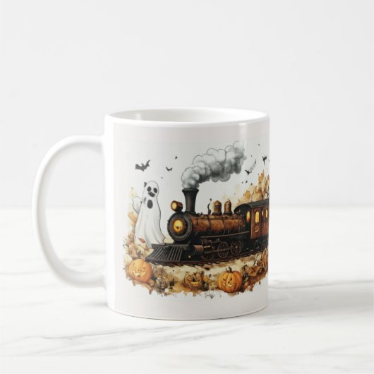 Haunted Steam Train Mug コーヒーマグカップ (左)