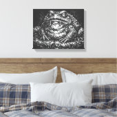 Haunted Toad Sigil by BurnsInHell キャンバスプリント (インサイチュ (寝室))