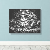Haunted Toad Sigil by BurnsInHell キャンバスプリント (インサイチュ (ウッドフロア))
