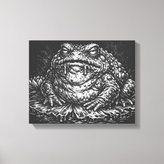 Haunted Toad Sigil by BurnsInHell キャンバスプリント (正面)