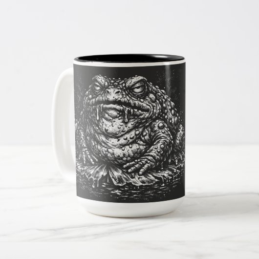 Haunted Toad Sigil by BurnsInHell ツートーンマグカップ (正面左)