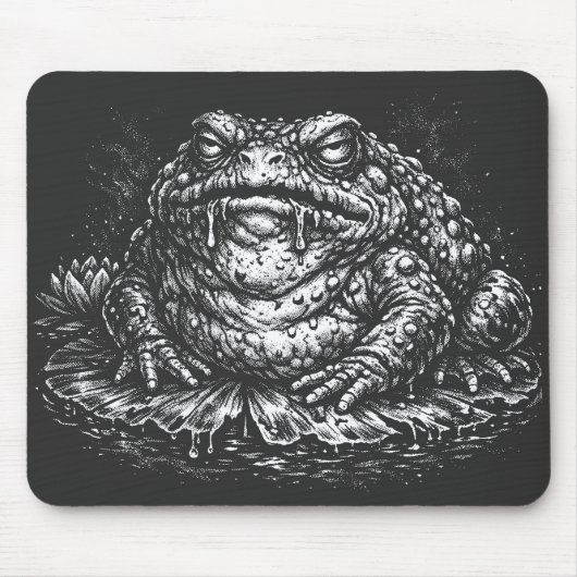 Haunted Toad Sigil by BurnsInHell マウスパッド (正面)