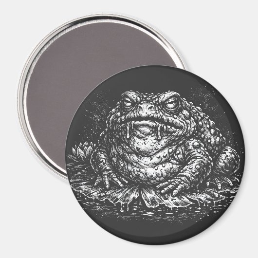 Haunted Toad Sigil by BurnsInHell マグネット (正面/裏面)