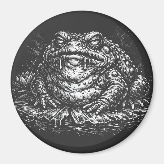 Haunted Toad Sigil by BurnsInHell マグネット (正面)