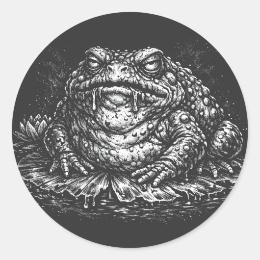 Haunted Toad Sigil by BurnsInHell ラウンドシール (正面)
