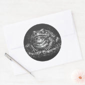 Haunted Toad Sigil by BurnsInHell ラウンドシール (封筒)
