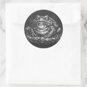 Haunted Toad Sigil by BurnsInHell ラウンドシール (バッグ)