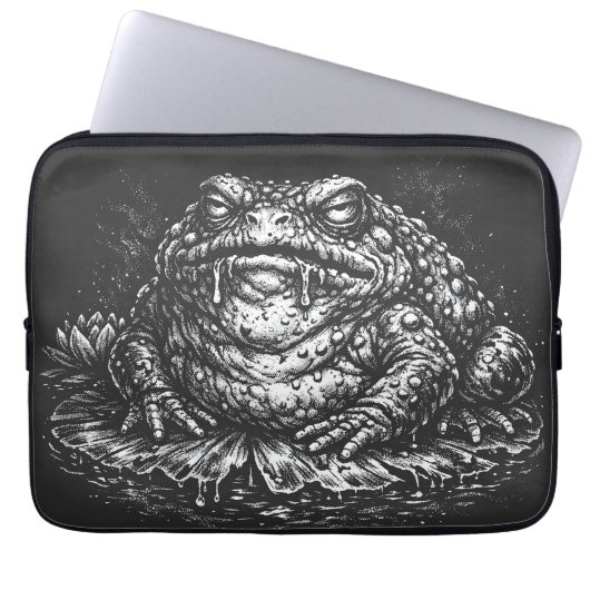 Haunted Toad Sigil by BurnsInHell ラップトップスリーブ (正面)