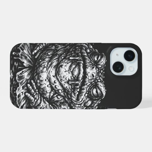 Haunted Toad Sigil by BurnsInHell iPhone 15ケース (裏面横)