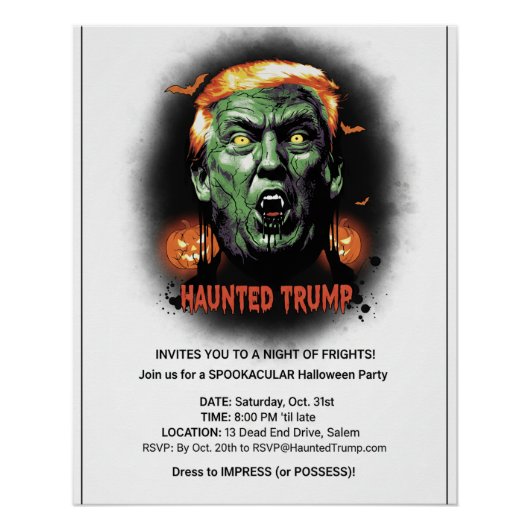 Haunted Trump ポスター (正面)