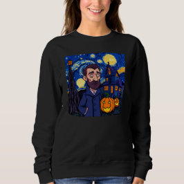 Haunted Van Gogh Scene – Gothic Starry Halloween N スウェットシャツ