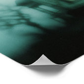 Haunted Victorian Mansion Foggy Atmospheric Horror ポスター (角)