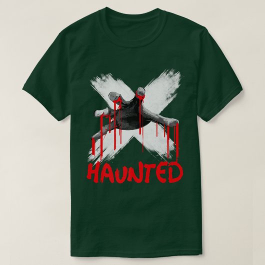 Haunted Zombie Hand Horror Art Design  Tシャツ (デザイン正面)
