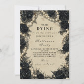 Haunting Black Rose Halloween Celebration 招待状 (正面)