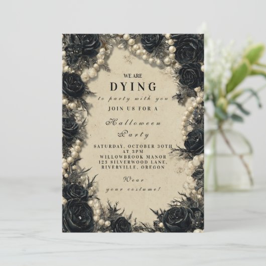 Haunting Black Rose Halloween Celebration 招待状 (スタンド正面)