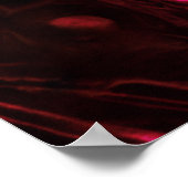 Haunting Dark Red Smoke of Distant Love on Wall ポスター (角)