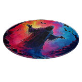 Haunting Demon Cloaked In Shadows Design カッティングボード (角)