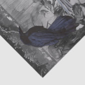 Haunting Fantasy Gothic Raven Roses Skulls 薄葉紙 (詳細)