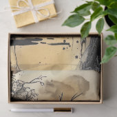 Haunting Fantasy Gothic Raven & Victorian Girl  薄葉紙 (ギフト)