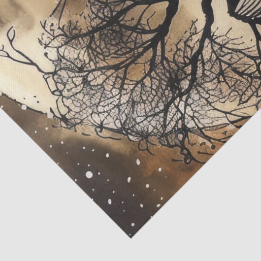 Haunting Fantasy Gothic Raven & Victorian Girl  薄葉紙 (詳細)