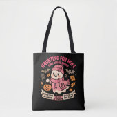 Haunting for Hope Pink Ghost   トートバッグ (正面)