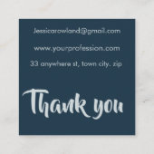 HAUNTING GHOSTS HALLOWEEN スクエア名刺 (裏面)