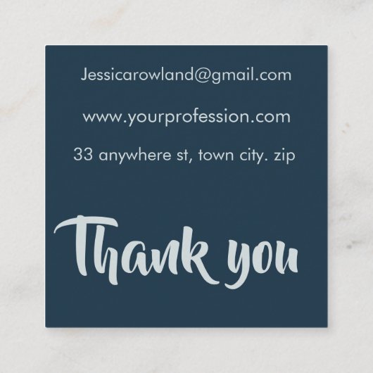 HAUNTING GHOSTS HALLOWEEN スクエア名刺 (裏面)