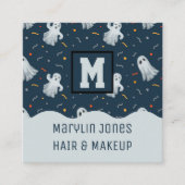 HAUNTING GHOSTS HALLOWEEN スクエア名刺 (正面)