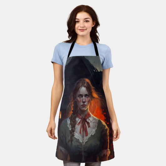 Haunting house エプロン (着用した状態)