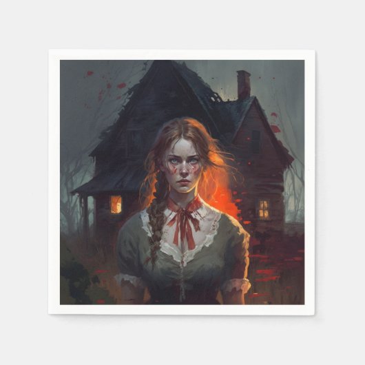 Haunting house スタンダードカクテルナプキン (正面)