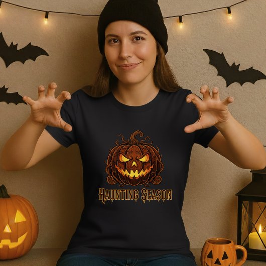Haunting Season Pumpkin Jack-O′Lantern Tシャツ