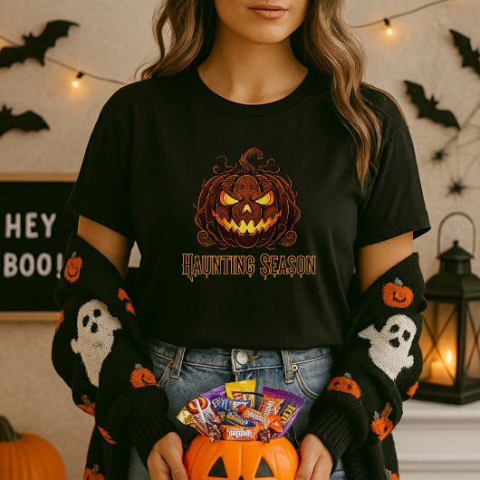 Haunting Season Pumpkin Jack-O′Lantern Tシャツ