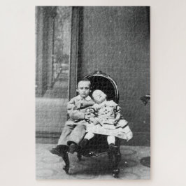 Haunting Vintage Sibling Portrait  ジグソーパズル