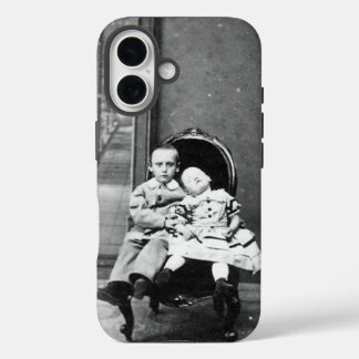 Haunting Vintage Sibling Portrait  iPhone 16ケース