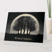 Hauntingly Beautiful Silhouette of Bare Trees カード (正面)