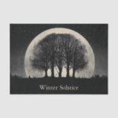 Hauntingly Beautiful Silhouette of Bare Trees 薄葉紙 (正面)